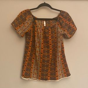 Xhilaration boho off shoulder shirt